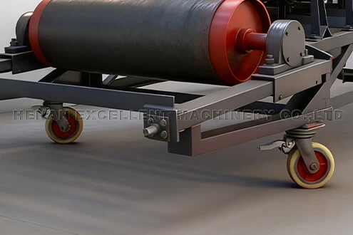 Portable Mobile Belt Conveyor Universal Wheel Portable Mobile Belt Conveyor Universal Wheel