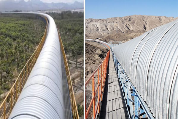 What is the character of belt conveyor covers of galvanized sheet